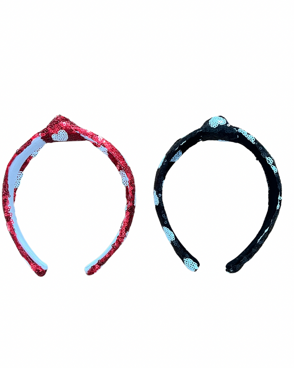 Heart Sequin Knot Headband