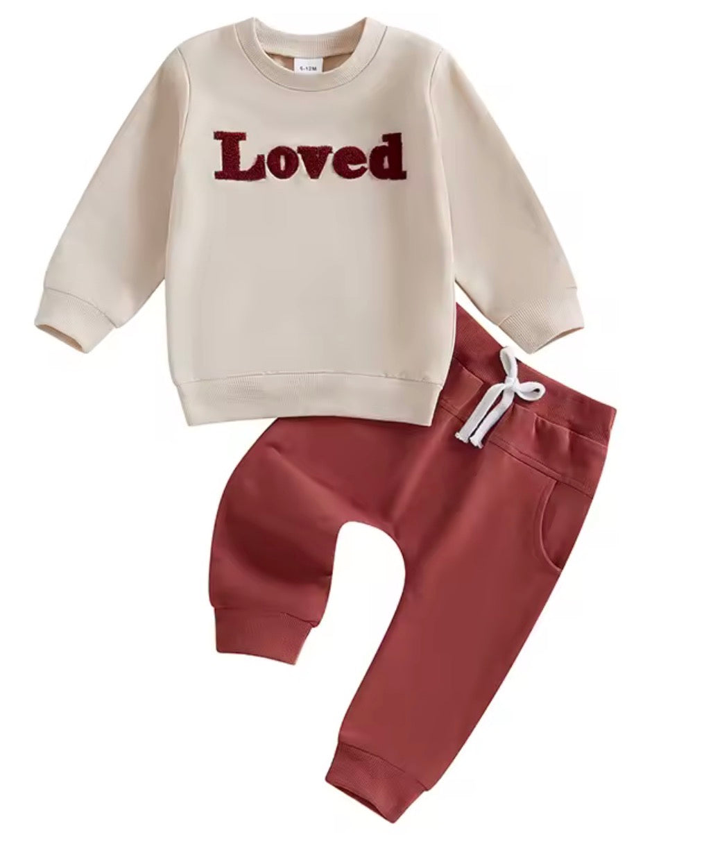 Loved Crewneck Set