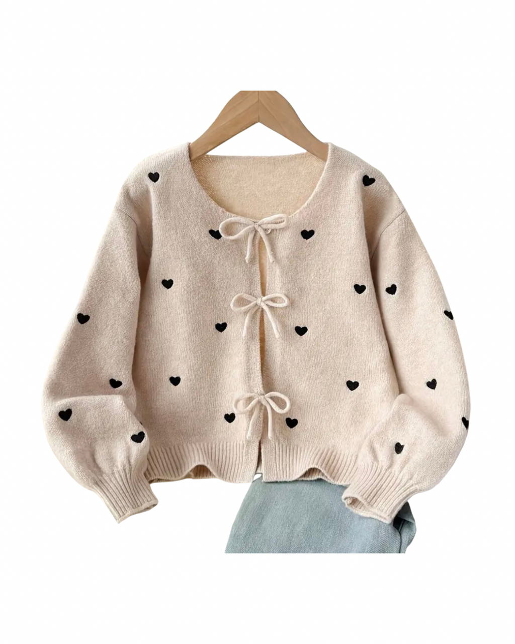 Heart Bow Cardigan