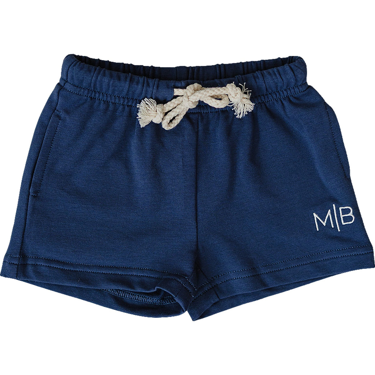Navy Pocket Cotton Shorts