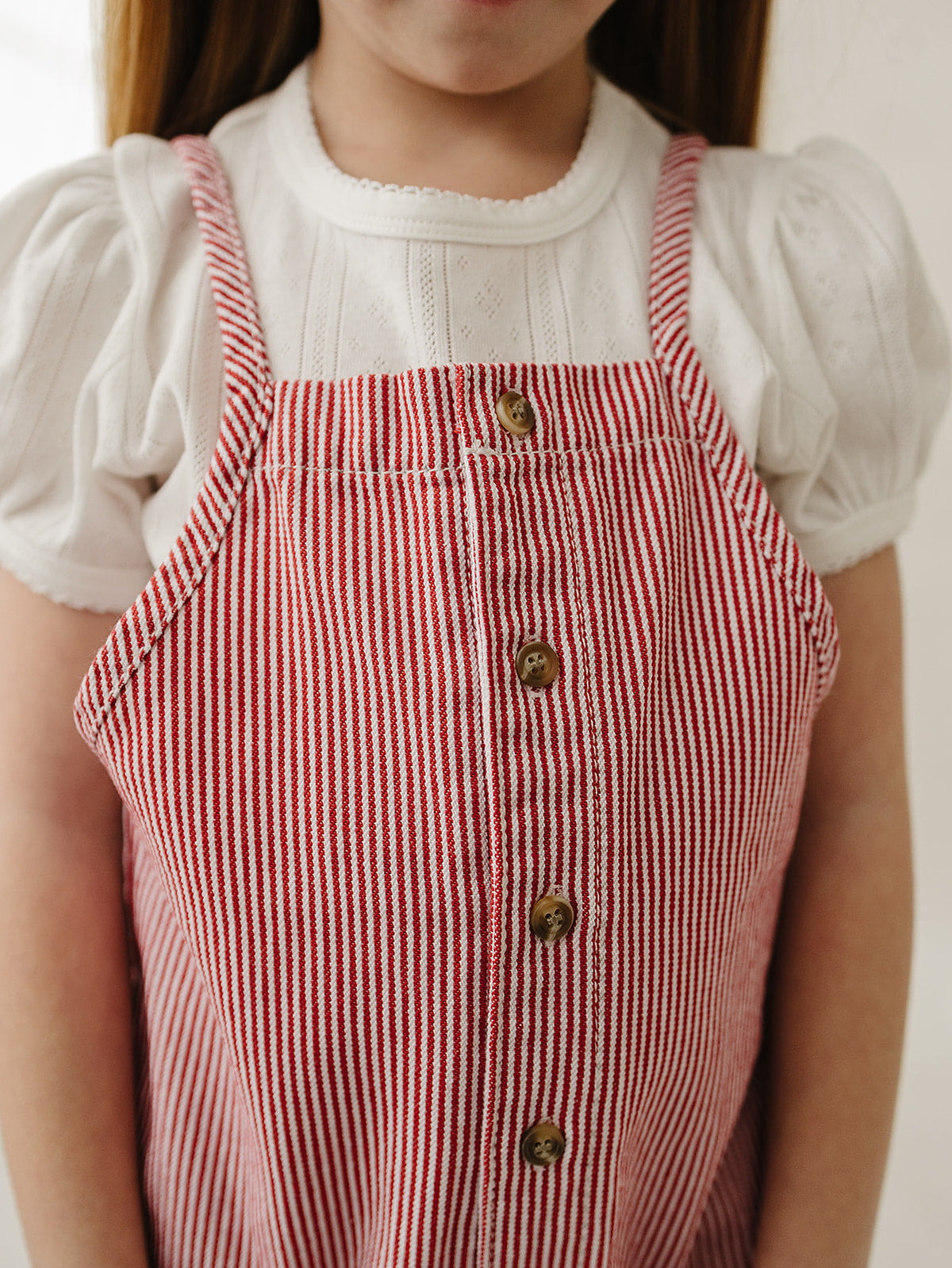 Red Stripe Overalls